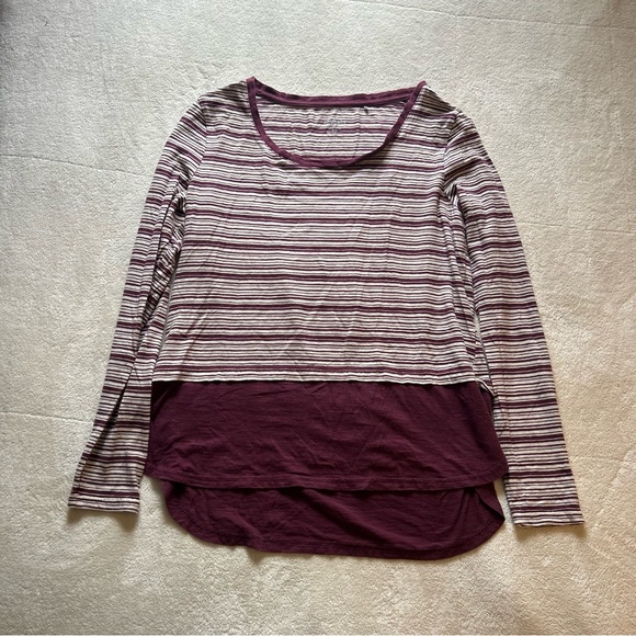 Purple Striped Toad and Co long sleeve shirt - Picture 2 of 6